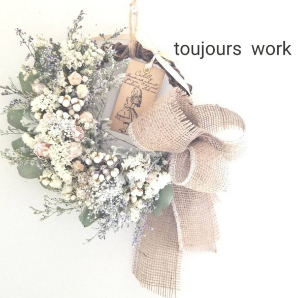 ◇NEW◇サマーリース◇初夏のリース◇リース◇ドライフラワー◇ハーフ  