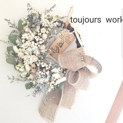 ◇NEW◇サマーリース◇初夏のリース◇リース◇ドライフラワー◇ハーフ  