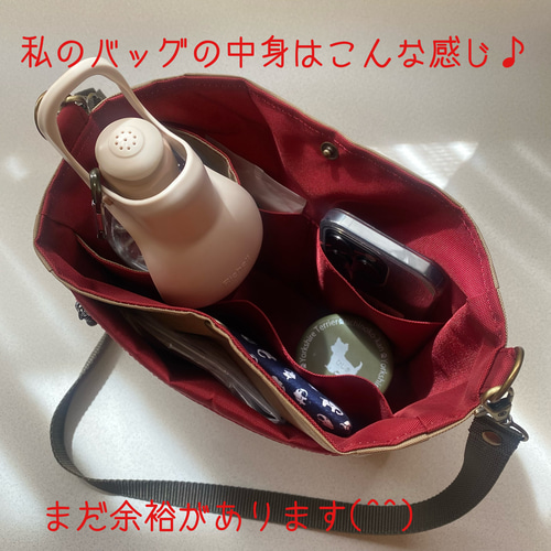 犬のお散歩用 ショルダーバッグ 消臭ポケット付き カーキグリーン