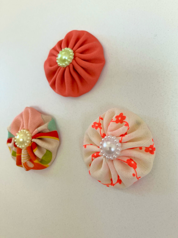 【2024 新作】パッチdeパーツ　和柄　和小物　和雑貨　ハンドメイド　パーツ　パッチワーク　ヨーヨー 3枚目の画像