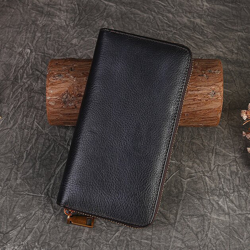 長財布　猫　レザー牛革　手彫り　ハンドメイド 猫風】精巧な手仕事の芸術品・植鞣天然牛革長財布・職人による