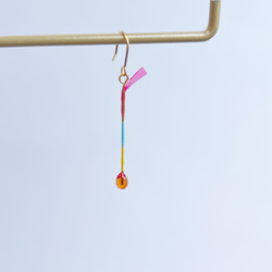 【片耳販売】終わりかけの線香花火ピアス イヤリング イヤーカフ ネックレス チャーム　 3枚目の画像