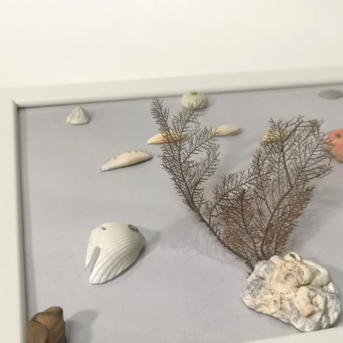 海底】シェルウォールアート手作りギフト装飾額縁壁掛け立体額縁家の