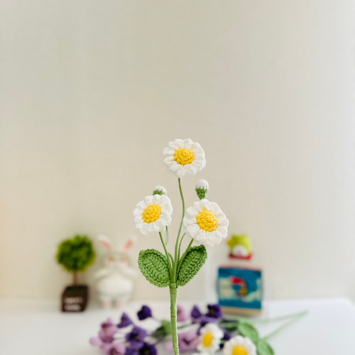 フラワー 枯れない花 編みぐるみ 花速 ブーケ 母の日 インテリア 置物