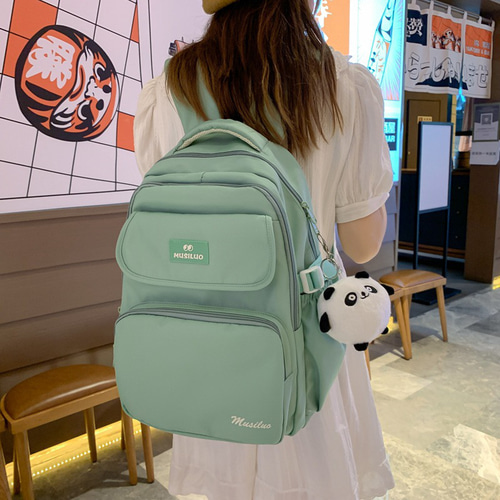 美品♡Kitamura♡ショルダーバッグ リュックサック ブラウン×ベージュ 帆布カジュアルバックパック（Sサイズ）【ブラウン】可愛い