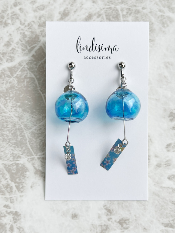 【ひんやりセット2025】人気の風鈴&水風船の耳飾りセット　金魚すくい付き　数量限定 13枚目の画像