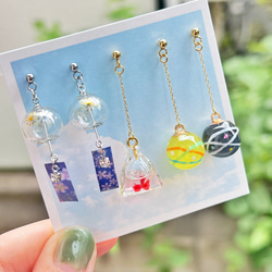 【ひんやりセット2025】人気の風鈴&水風船の耳飾りセット　金魚すくい付き　数量限定 3枚目の画像