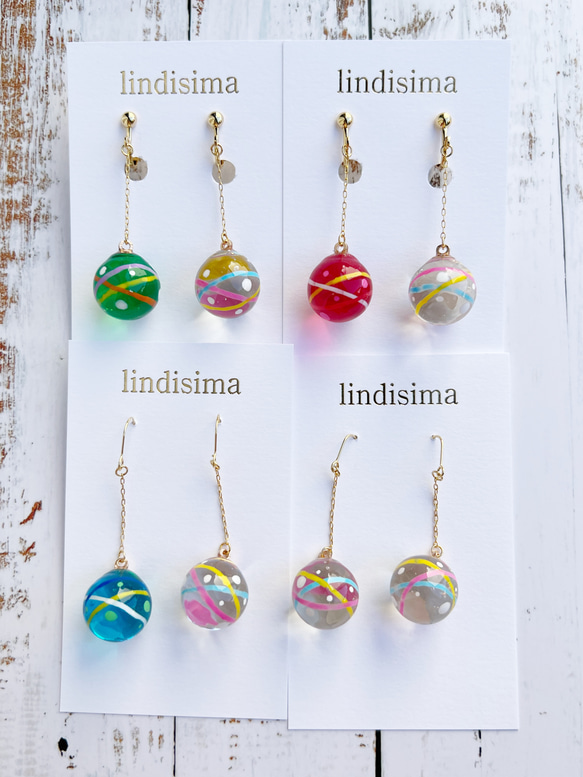 【ひんやりセット2025】人気の風鈴&水風船の耳飾りセット　金魚すくい付き　数量限定 10枚目の画像