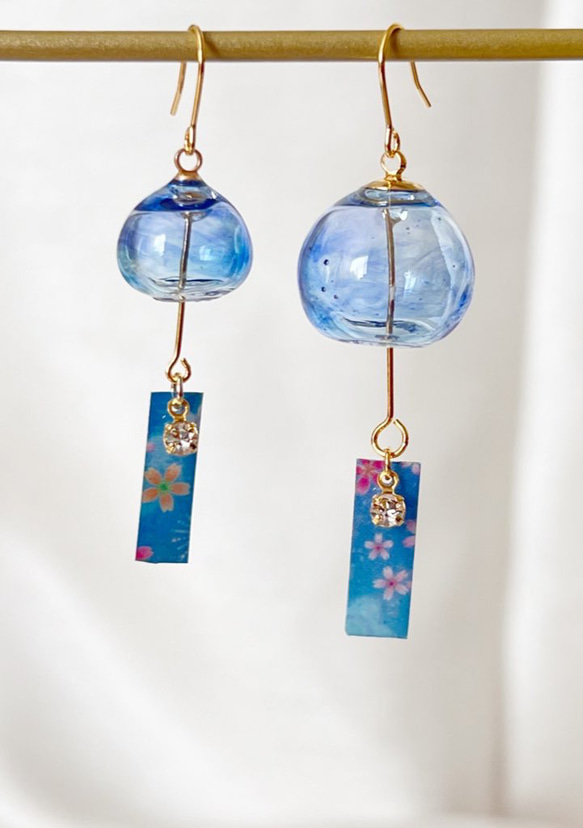 【ひんやりセット2025】人気の風鈴&水風船の耳飾りセット　金魚すくい付き　数量限定 18枚目の画像