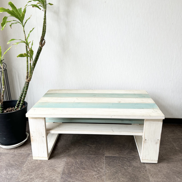 カリフォルニアスタイル　カフェテーブル 家具 テーブル・机 ローテーブル・リビングテーブル J1266067685(9620円)