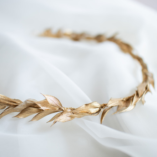 高評価アイテム 2way ヘッドドレス 成人式 ウェディング カチューシャ リーフ ヘアアクセサリー