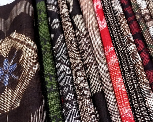 大島紬のはぎれセット ハート柄 1セット20枚入り 古布 s2230 生地 くら