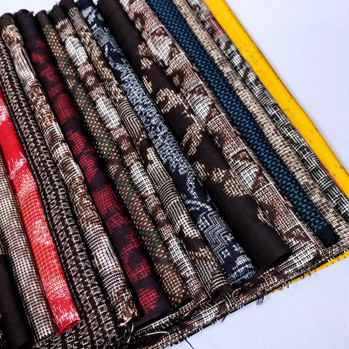 大島紬のはぎれセット ハート柄 1セット20枚入り 古布 s2230 生地 くら