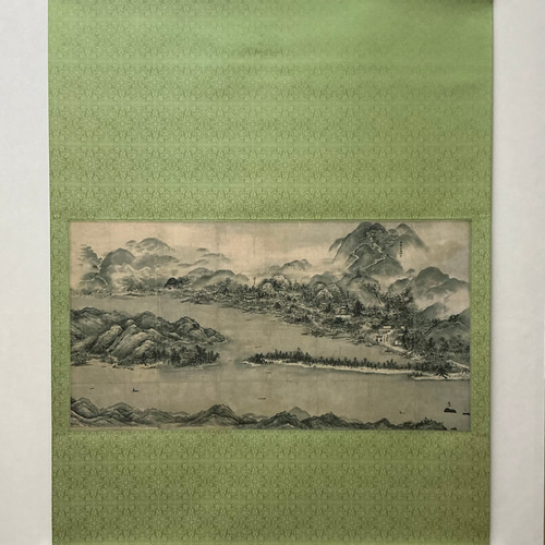 日本の名画 掛け軸 雪舟 天橋立図 その他インテリア雑貨 表具 月 日本の名画 掛け軸 雪舟 天橋立図 その他インテリア雑貨 表具 月