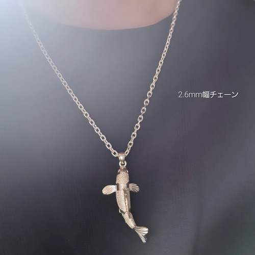 錦鯉 ペンダントトップ】鯉ネックレス 鯉アクセサリー ニシキゴイ 魚