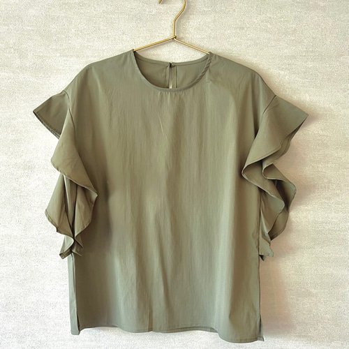 Hampstead フリルトップスカーキ カーキのフリルトップス付きドレス | select shop | M | 結婚式
