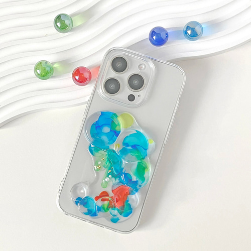 金魚が逃げた::: iPhoneケース スマホケース 夏祭りアイテム2024