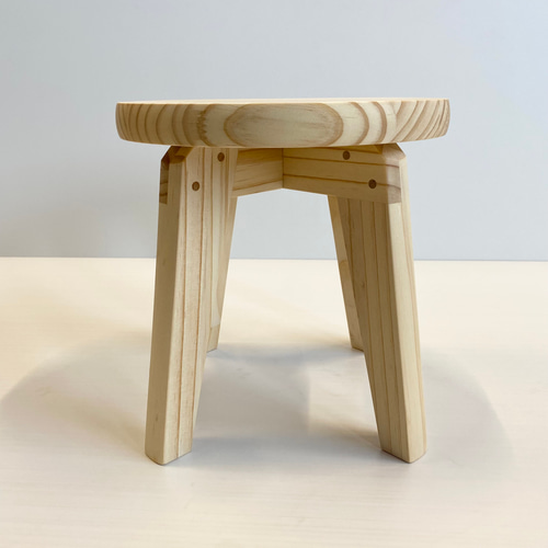 子供用 スツール 木製 椅子 高さ25cm 花台 観葉植物 パイン集成材