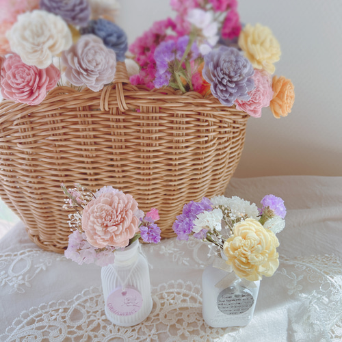 アロマストーンのフラワーアレンジメント アロマ インテリア雑貨 花瓶