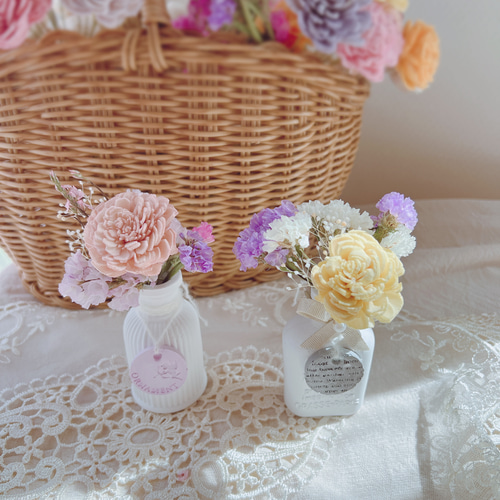 アロマストーンのフラワーアレンジメント アロマ インテリア雑貨 花瓶