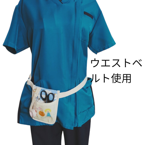 ナースポーチオーガナイザーナースポケット移動ポケットシマエナガ