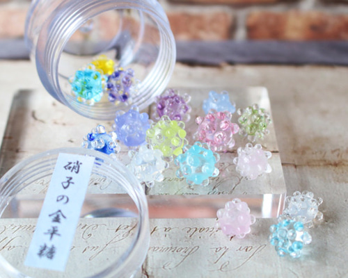 ミニチュア　くり。 ガラス細工サイズパン屋さん（ラスト1点) pl-gsq-100581.jpg