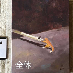 伸びる限りひっぱり続ける(アクリル絵の具による猫たち) 2枚目の画像