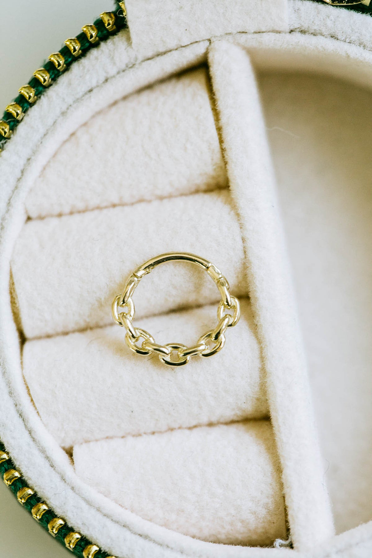 18K 14K金 ゴールド ブルーサファイア リング 耳 鼻 軟骨 ヘリックス トラガス フープイヤリング ピアス