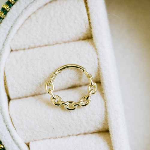 18金 イヤリング サファイア K18YG イエローゴールド イヤリング