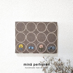 ミナペルホネン　ファブリックパネル　インテリア　タンバリン　ブラウン　プレゼント ファブリックパネル ミナペルホネン タンバリン tambourine インテリア