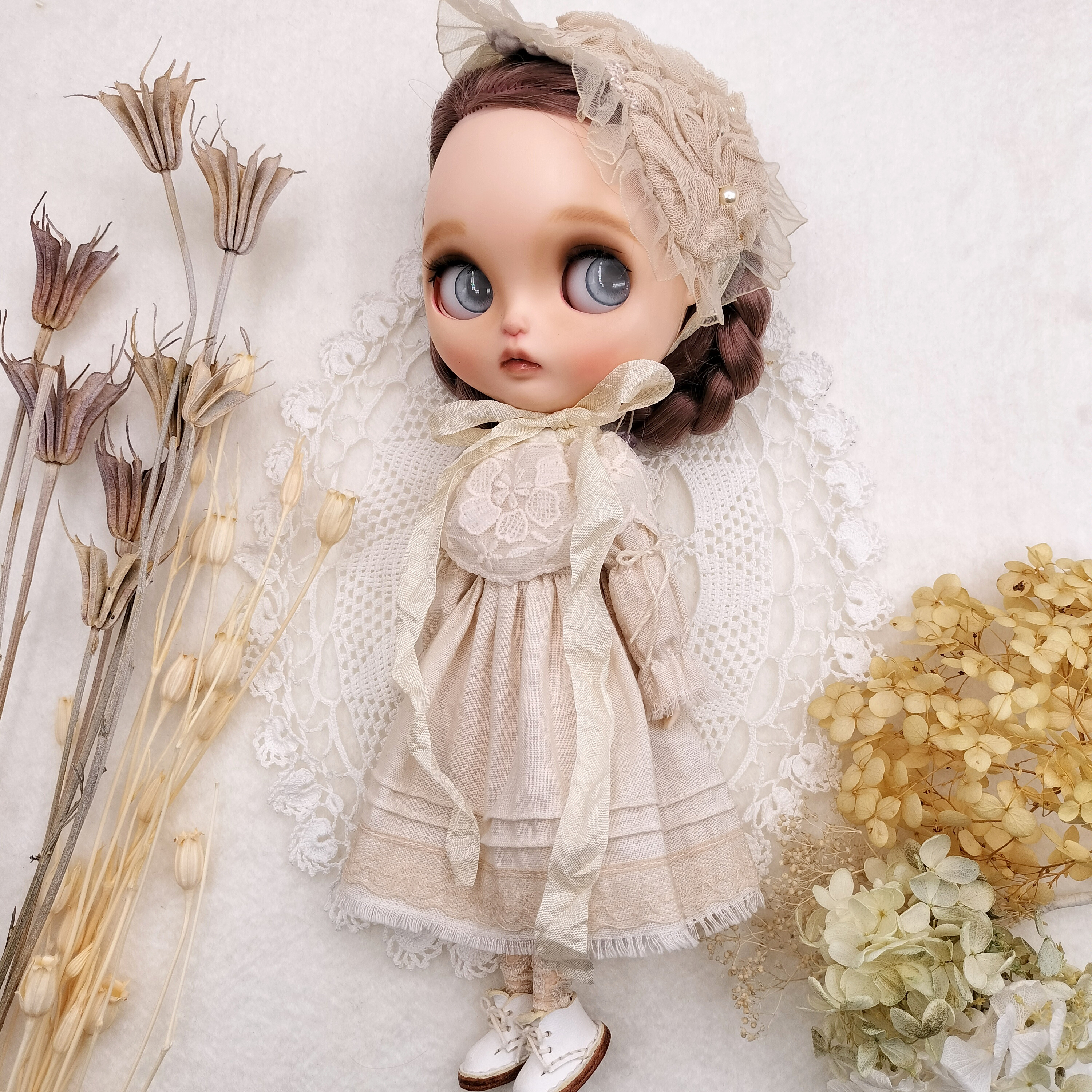 ▷麦わら帽子洋服セット/ブライスアウトフィットハンドメイドの