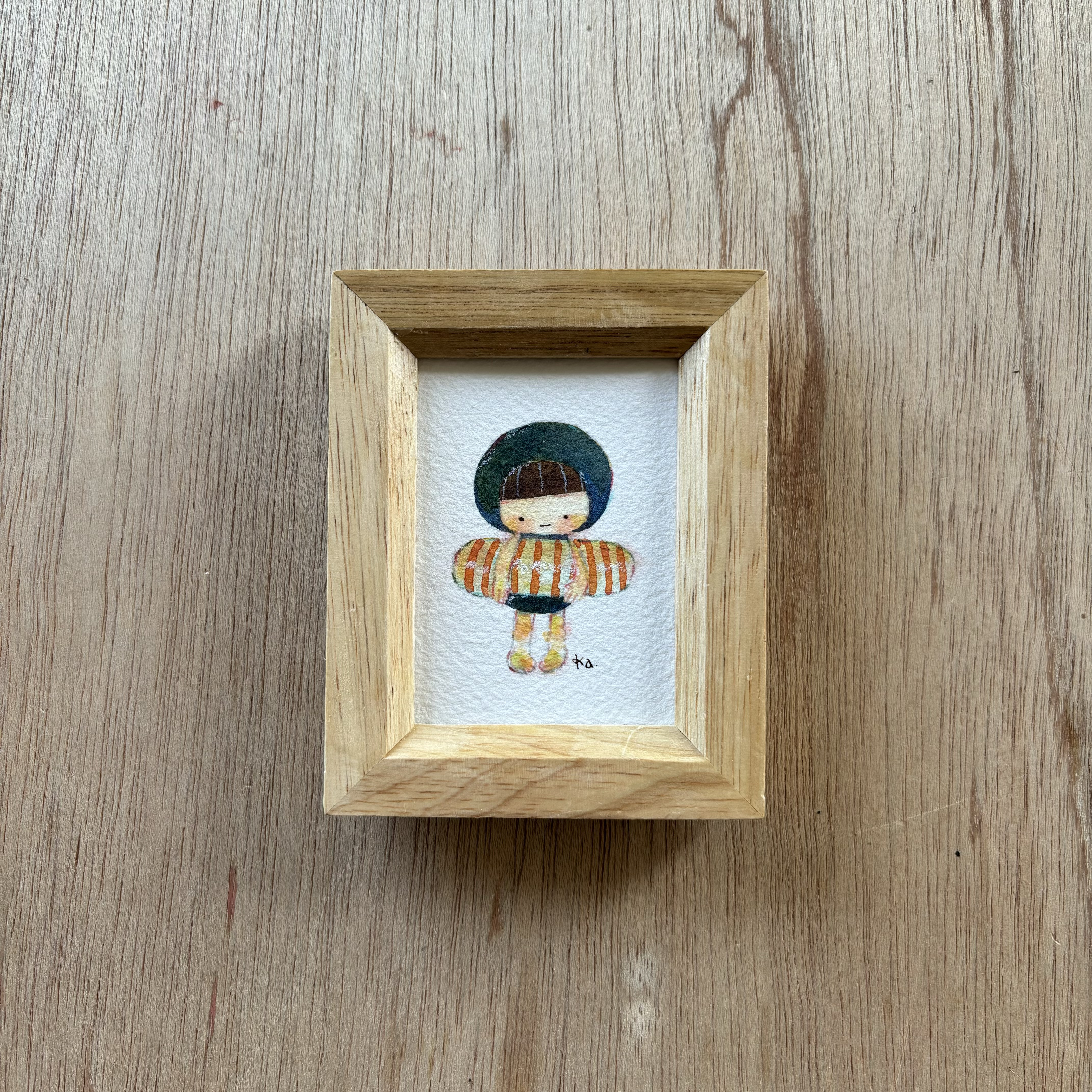 「うきわ」ミニ額　原画