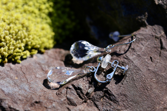 【ﾋﾟｱｽ】ICE DROP（両耳）【ｻｰｼﾞｶﾙｽﾃﾝﾚｽ】【受注生産】 7枚目の画像