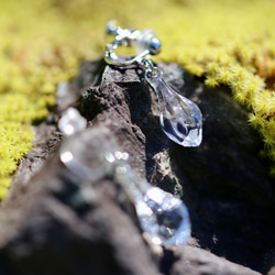 【ﾋﾟｱｽ】ICE DROP（両耳）【ｻｰｼﾞｶﾙｽﾃﾝﾚｽ】【受注生産】 8枚目の画像