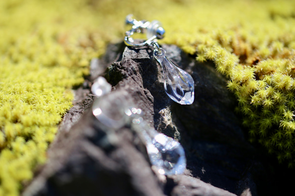 【ﾋﾟｱｽ】ICE DROP（両耳）【ｻｰｼﾞｶﾙｽﾃﾝﾚｽ】【受注生産】 8枚目の画像