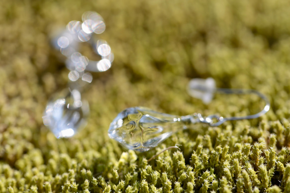 【ﾋﾟｱｽ】ICE DROP（両耳）【ｻｰｼﾞｶﾙｽﾃﾝﾚｽ】【受注生産】 4枚目の画像