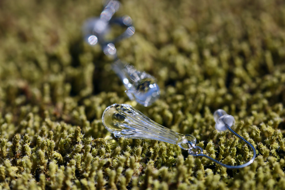 【ｲﾔﾘﾝｸﾞ】DEW DROP -朝露の蕾-（両耳）【ｻｰｼﾞｶﾙｽﾃﾝﾚｽ】【受注生産】 3枚目の画像