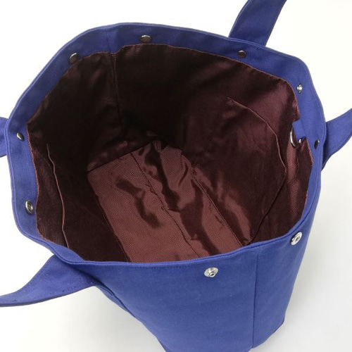 11号帆布のシンプルトートバッグ 倉敷帆布 ネイビー トート