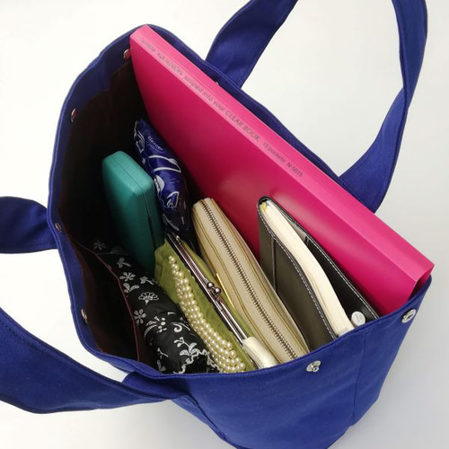 [emi]8号/11号×倉敷帆布×8番糸 オーバル底トートM×2 emi]8号/11号×倉敷帆布×8番糸 オーバル底トートM