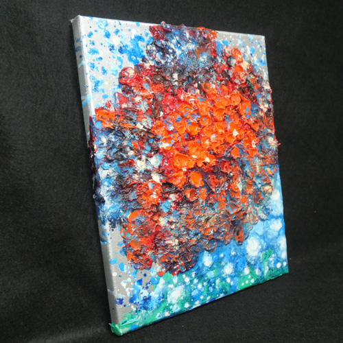 油絵 油彩 油彩画 絵 絵画【梅雨の赤い紫陽花の雨】 油絵 油彩 油彩画 絵 絵画【梅雨の雨】 絵画 HR 通販 12057466