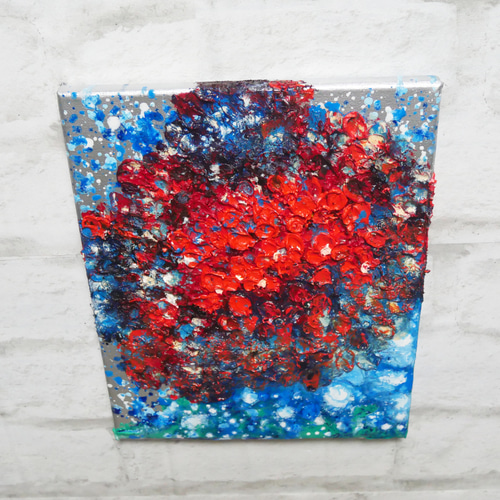 油絵 油彩 油彩画 絵 絵画【梅雨のピンクの雨】の通販 by アート