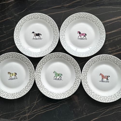新品/未使用】ポーセラーツ/ラウンドプレートセット 中皿 amica 通販 