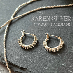 カレンシルバーとクォーツのフリンジピアス ☆新春SALE☆ カレンシルバーとクォーツのフリンジピアス
