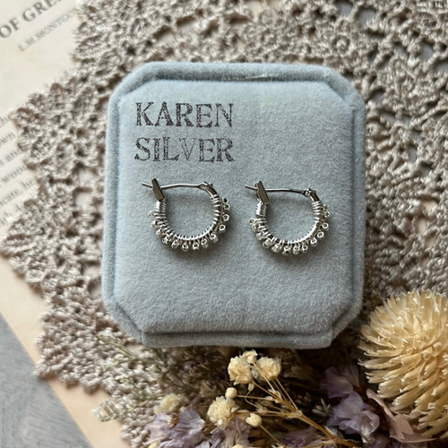 人気です✨ カレンシルバー シルバー フープピアス k16gp ピアス 人気です✨ カレンシルバー シルバー フープピアス k16gp ピアス