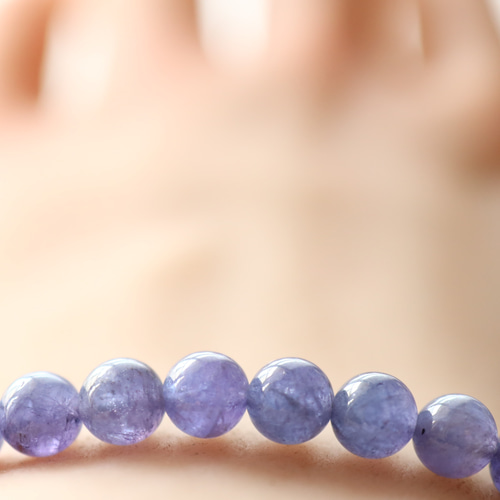 ☆プレミアムブレス☆…☆黝簾石（ﾕｳﾚﾝｾｷ）・タンザナイト：5.5ミリ