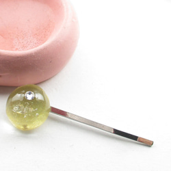 君がクォーツの瞳で見つめているのは、マンハッタンに浮かぶゴールドでした♪<1点ものヘアピン>HP173 1枚目の画像