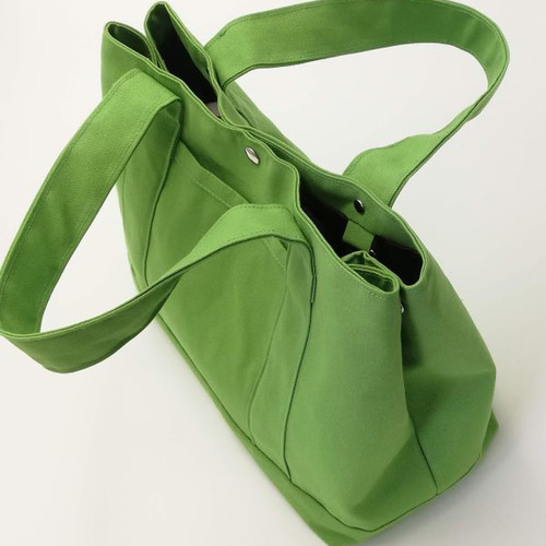 11号帆布のシンプルトートバッグ 倉敷帆布 モスグリーン 訳あり トート