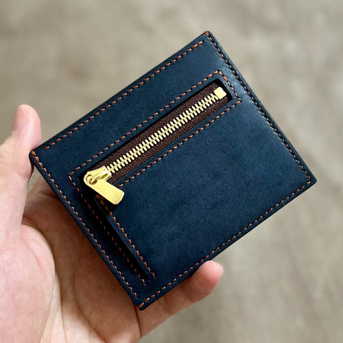 【marco】ミニ財布（ネイビー） marco】ミニ財布（ネイビー） カードがたくさん入る ミニ財布