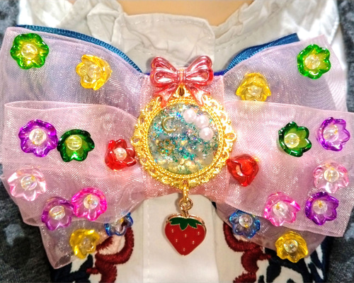 リボンタイ・リボンブローチ乙女革命キラキラ変～身！（紅水晶・苺・青