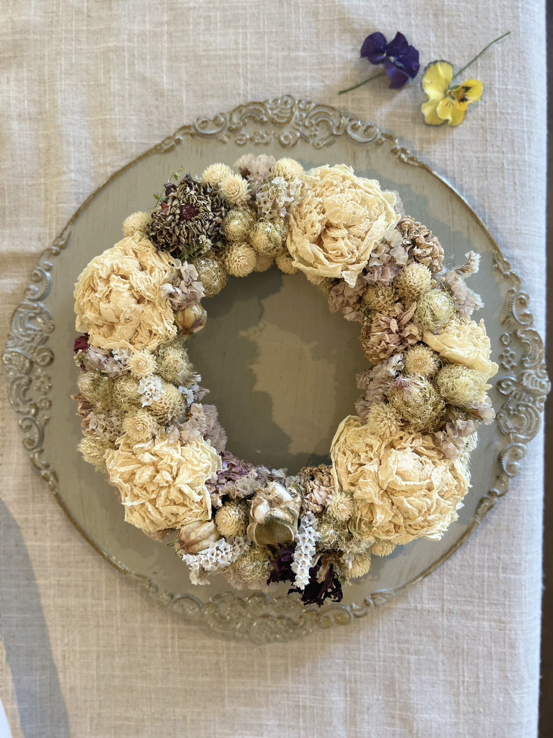 ドライフラワーリースTontonmama8 Flowerworks SEKIKAWA「ドライフラワーリース」 | オトメの金沢